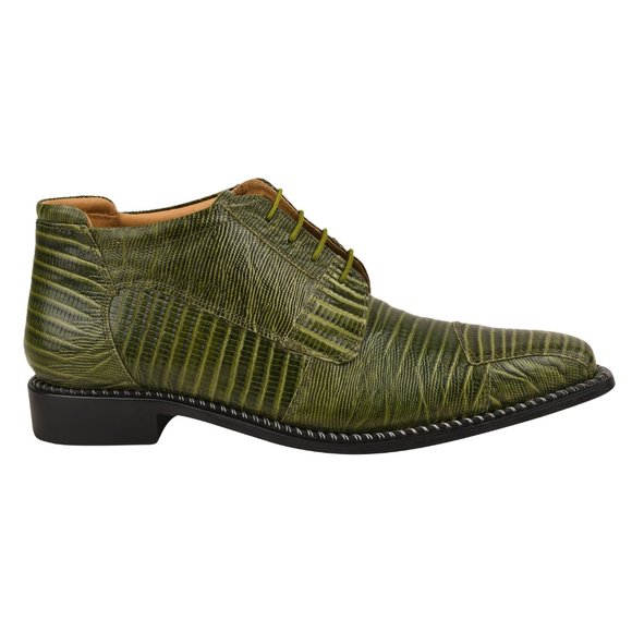 LIBERTYZENO OLIVE LEATHER LACE-UP BOOTS - Picture 5 of 7